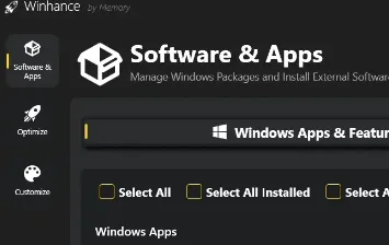 Winhance：开源 Windows 一站式优化增强工具，无需重装即可深度定制系统