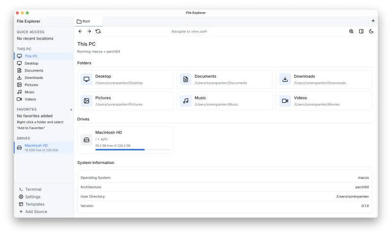 FileExplorer：基于Rust与Tauri的高性能跨平台文件管理器