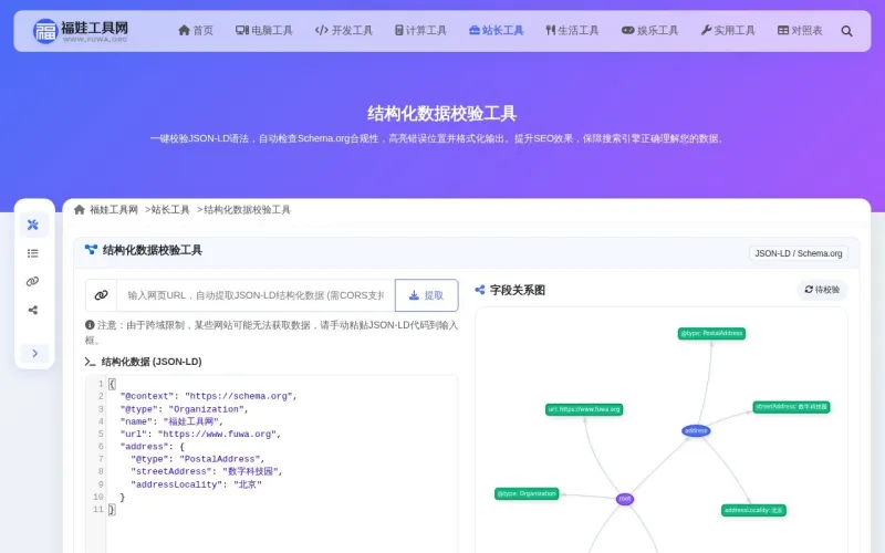 结构化数据校验工具