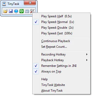 TinyTask：36KB极简PC自动化工具，零代码实现操作录制与重复