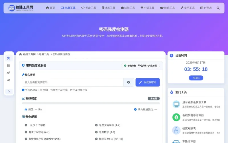 密码强度检测器
