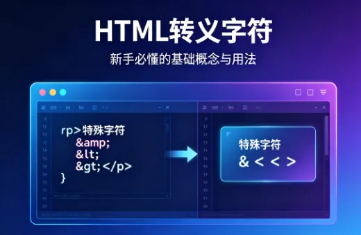 什么是 HTML 转义字符？新手必懂的基础概念与用法