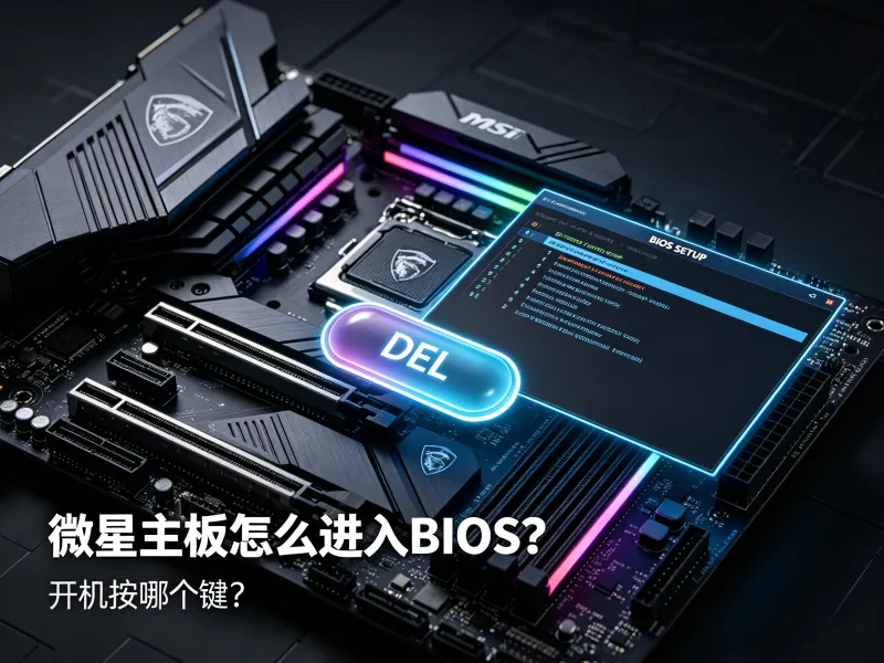 微星主板怎么进入 BIOS？开机按哪个键？