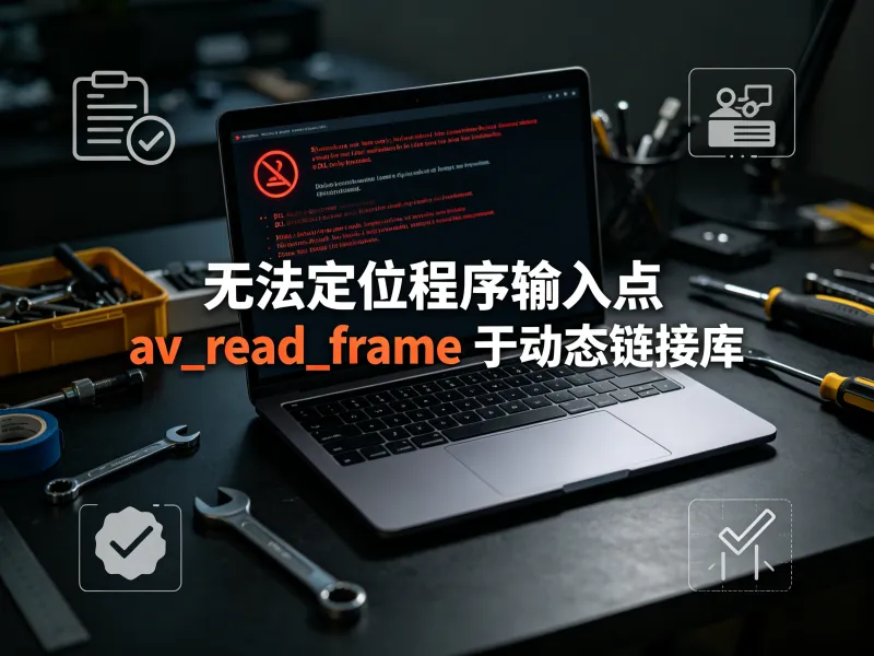 无法定位程序输入点 av_read_frame 于动态链接库怎么解决？