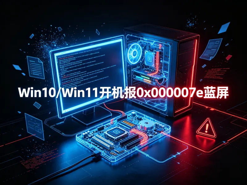 Win10/Win11 开机报 0x0000007e 蓝屏怎么解决？完整修复指南