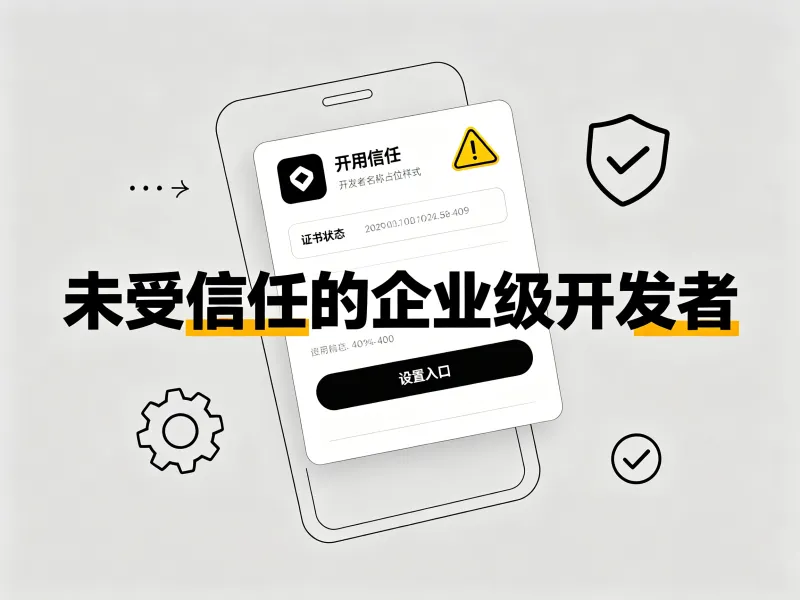 iPhone 显示“未受信任的企业级开发者”是什么意思