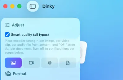 Dinky：免费开源Mac文件压缩软件，支持文件夹自动监控与CLI命令行
