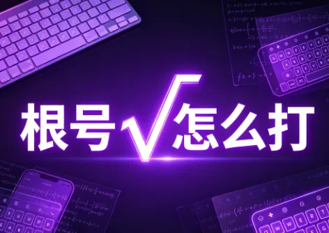 根号√怎么打？电脑手机输入根号符号完整教程