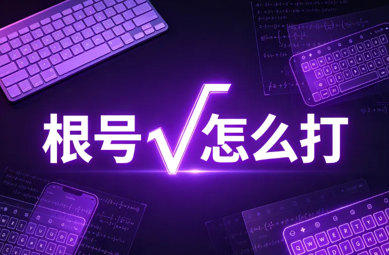 根号怎么打 根号怎么打