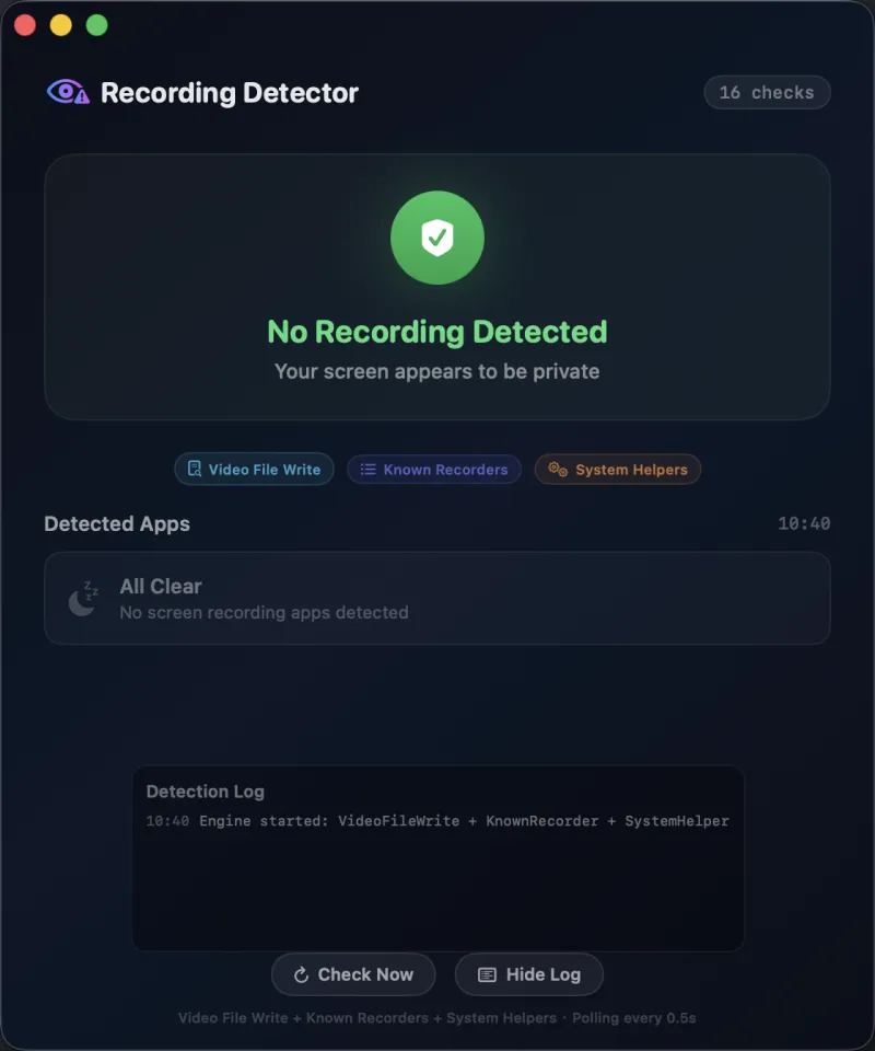 Himi Recorder：开源免费Mac录屏工具，支持反检测无水印选区录制