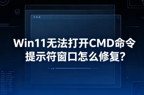 Win11无法打开CMD命令提示符窗口怎么修复？完整实操步骤