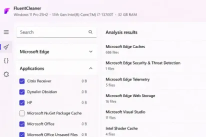 FluentCleaner：免费纯净 Windows 垃圾清理工具，完美替代商业化 CCleaner