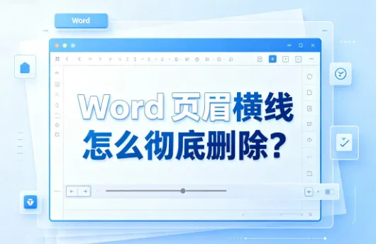 Word页眉横线怎么彻底删除？页眉删不掉完整解决办法