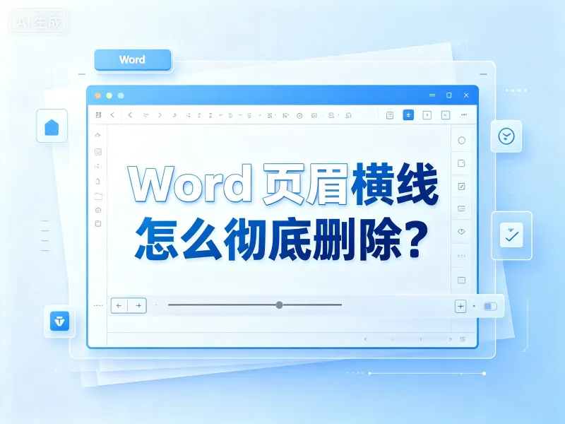 Word 页眉横线怎么彻底删除？（图1）