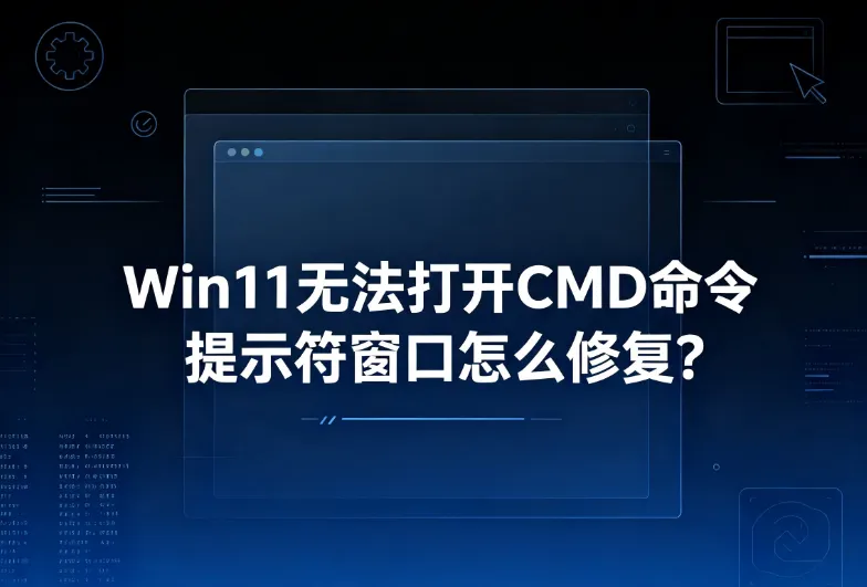 Win11无法打开CMD命令提示符窗口（图1）